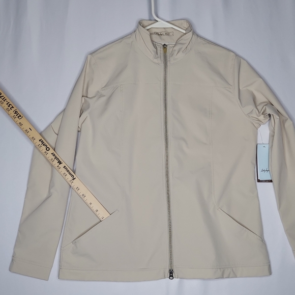 Lady Hagen Rain Jacket Women Large Bogey Zip Pocket Long Sleeve Golf Peyote - Picture 6 of 10